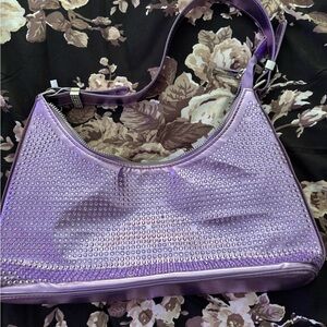 Skinny Dip London Metallic Rhinestone Bag New